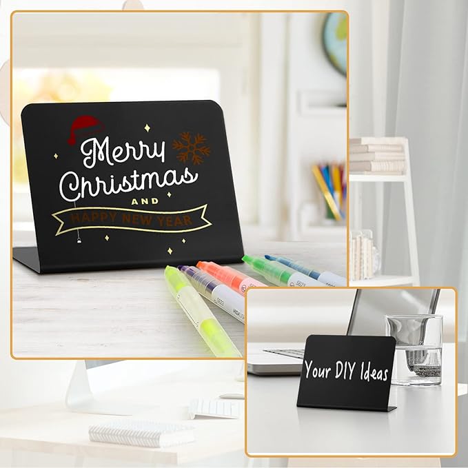 20 Pack Mini Chalkboard Signs for Food, ALOTCHE Tabletop Chalkboard Labels - Image 6