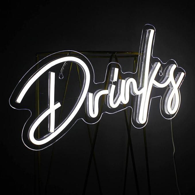 Looklight Drinks Neon Sign, Bar Neon Sign, Neon Signs - Image 3