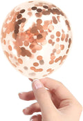 Rose Gold Confetti Balloons by VHUWE
