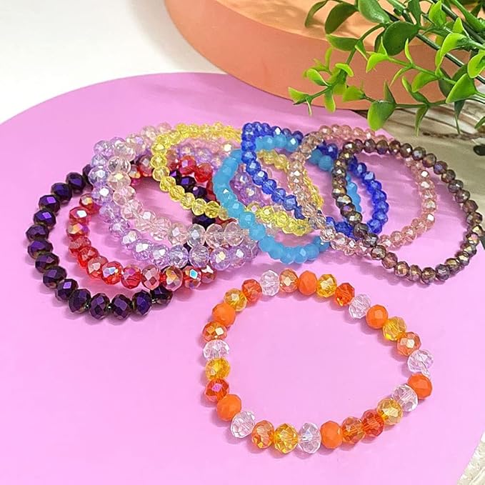 50pcs 10mm Crystal Glass Beads for Crafts Faceted Rondelle Glass Beads for - Image 6