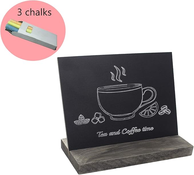 5 X 6 Inch Mini Tabletop Chalkboard Signs - Image 5
