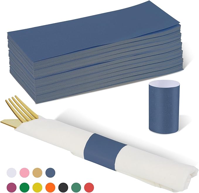Germiwipe Paper Napkin Band Box of 500, Napkin Rings Self Adhesive - Image 8