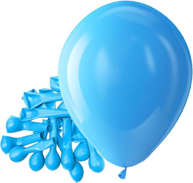 Bezente Blue Balloons Latex Party Balloons by Bezente