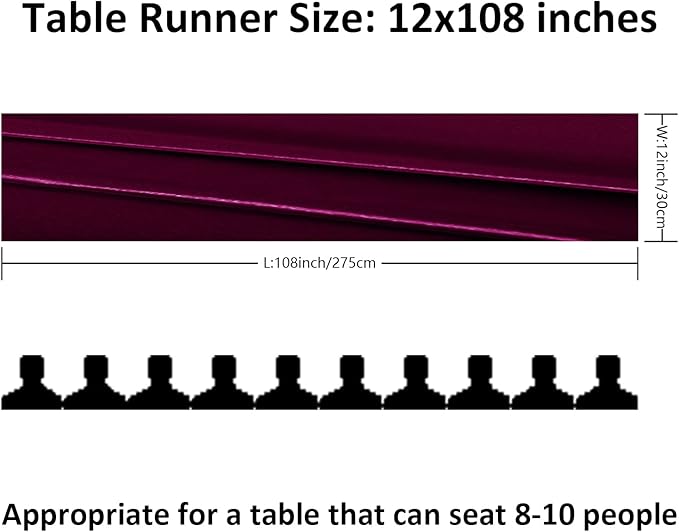 24Pack Table Runner 12 x 108 Inches Satin Silk Table Runner - Image 2