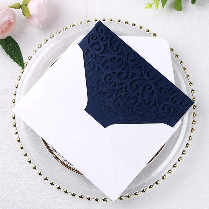 PONATIA 5.12 x 7.2 Laser Cut Invitation Pocket - Image 6