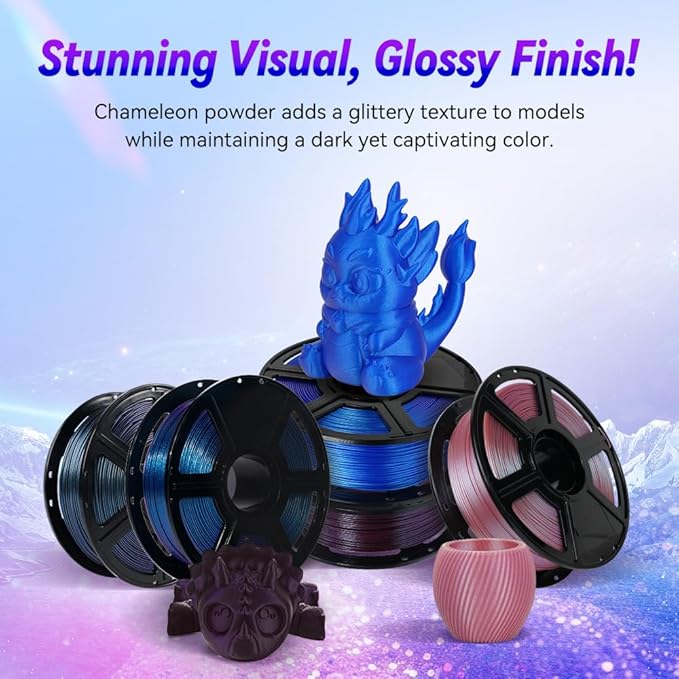 FLASHFORGE 3D Printer Filament Chameleon PLA Color Shift Filament 1.75mm - Image 2