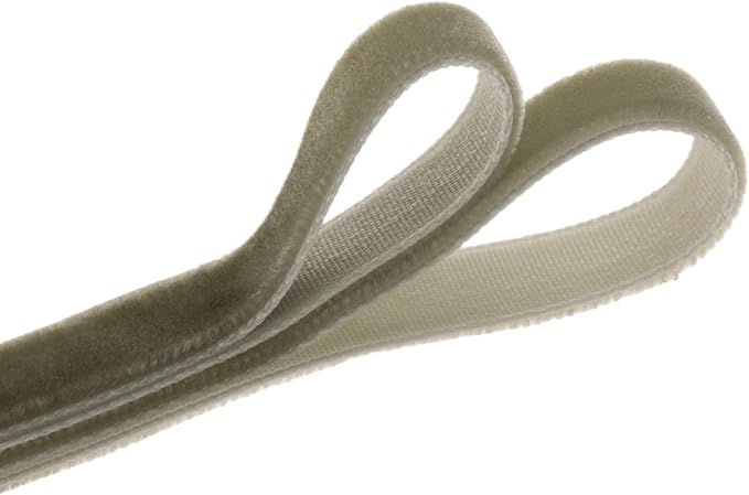 Vintage Sage Green Velvet Ribbon Christmas Ribbon - Image 2