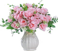 LESING Artificial Rose Silk Hydrangea Flowers Bouquets by LESING