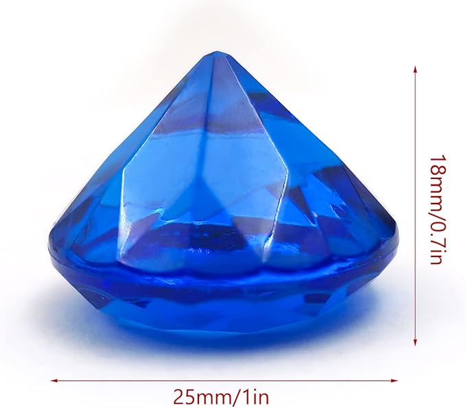 100 pcs Acrylic Diamond Gems, Arts & Crafts, Birthday Decorations - Image 2
