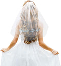 Bride To Be Embroidered Veil, Bride Veil by Waliah