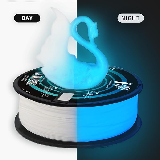 Glow in The Dark PLA Filament, 3D Printer Filament, PLA Filament 1.75mm - Image 2