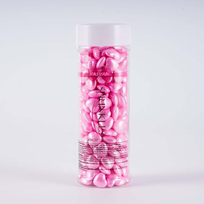 Kasvan Pink Heart Shapes Sprinkles - Image 7