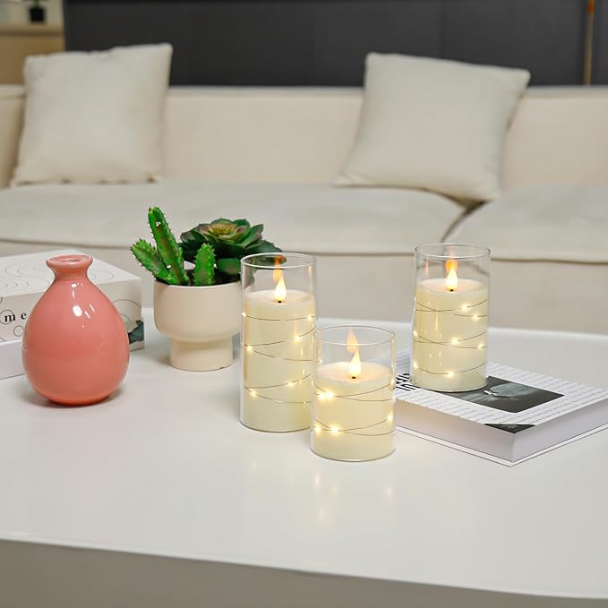 Aignis Flickering Flameless Candles Battery Operated Candles LED Candles - Image 4