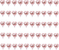 50 Pcs Rosegold Heart Shaped Balloon Foil Balloon 5 inch Heart Balloon by USINNOEM