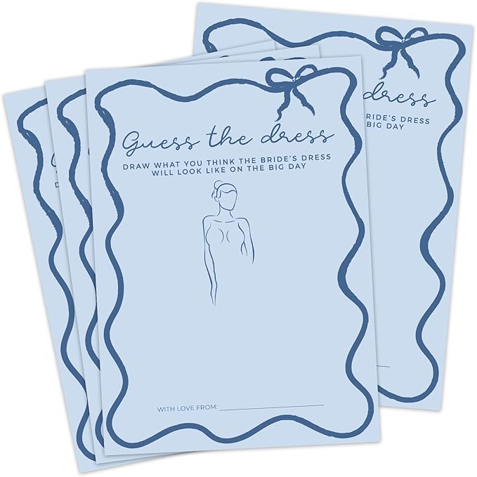DEEKA 30 PCS Bridal Shower Games Card by DEEKA
