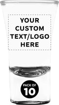 Custom 2 oz. Lord Shooter Etched Shot Glasses, 10 pack, Personalized Text by DISCOUNTPROMOS