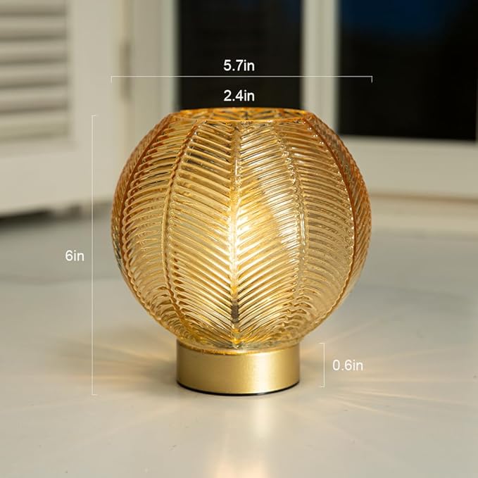 Battery Operated Lamp with Timer, Table Lamp Small Cordless Lamp Battery Powered - Image 3