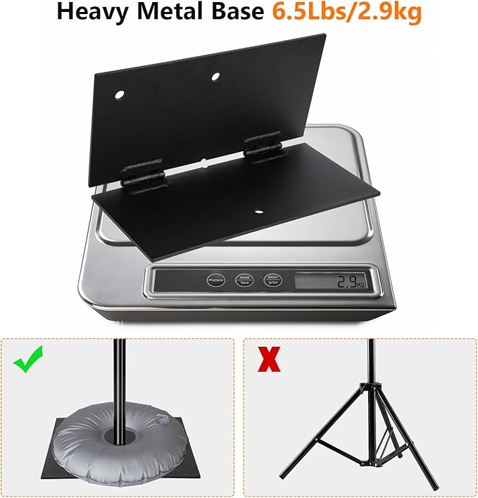 Pipe and Drape Photography Backdrop Stand Kit Adjustable Photo Background Stand - Image 4