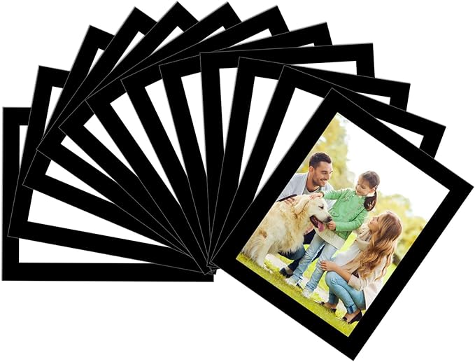 Magnetic Picture Frames with Black Border, Mini Wallet Size Magnet Photo by MagneticPictureFrameandMagneticLabels