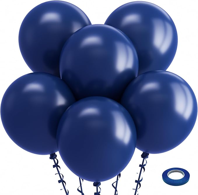 Bezente Navy Blue Balloons 18 Inch by Bezente