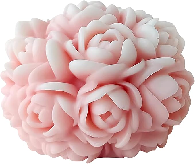 Rose 3D Flower Candle & Ball Mold - Image 3