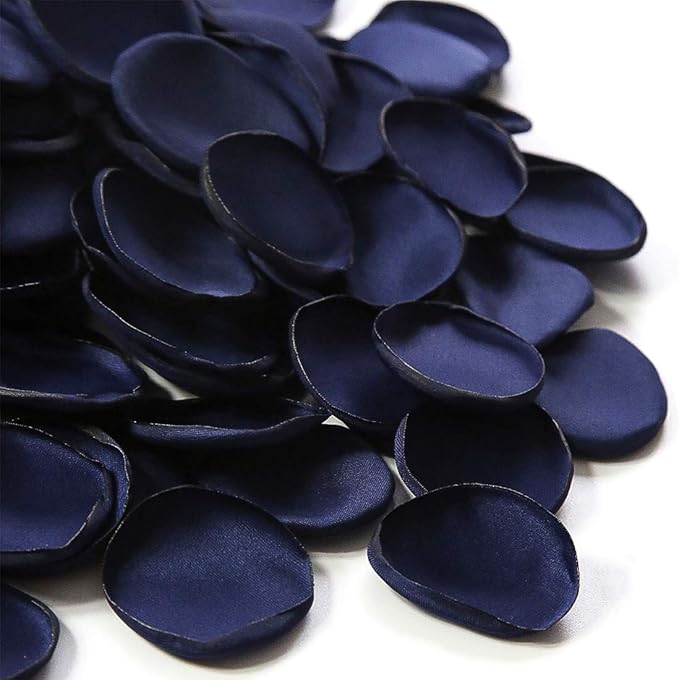 Floroom 300pcs Rose Petals Navy Blue Faux Silk Flower Petals by Floroom