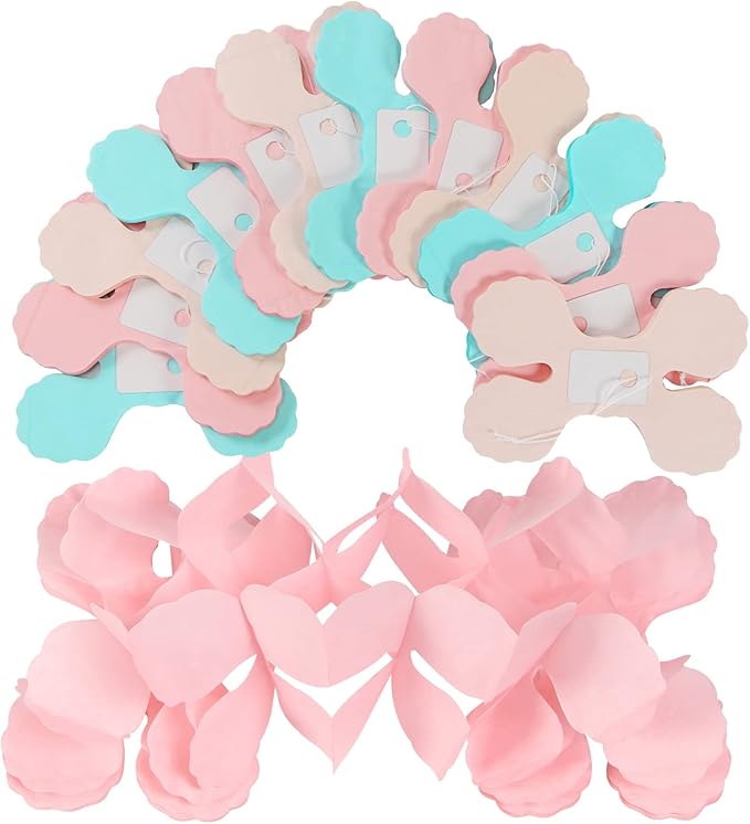 Pink-Peach Mint Party-Decorations Streamers-Garland - Image 3