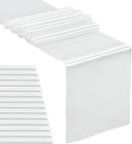 15-Pack Satin Table Runner Silver 12 x 108 inches Long, Table Runners by Hahuho
