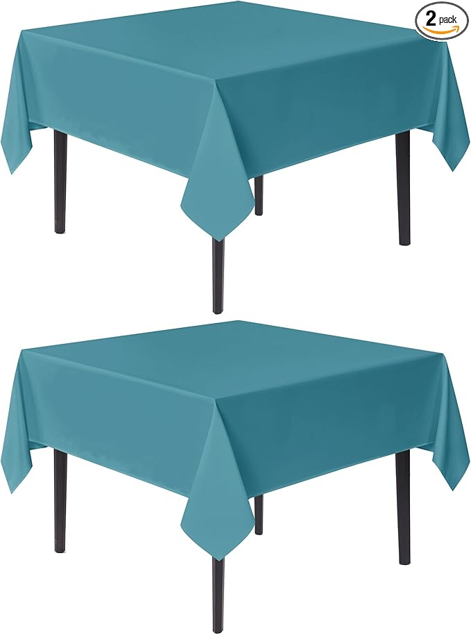 sancua Square Tablecloths 70x70 Inch, 2 Pack by sancua