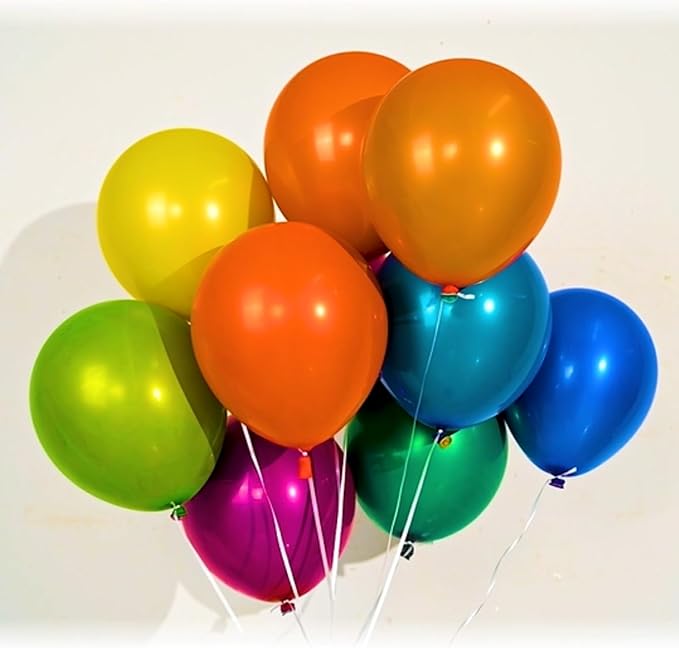 Chrome Yellow Balloons, Shiny Thick Chrome Metallic Latex Helium Balloon - Image 6