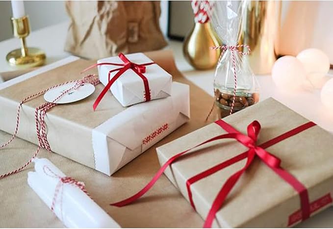 1/2" x 50 Yards Red Satin Ribbon Single Faced Fabric Ribbons - Image 4