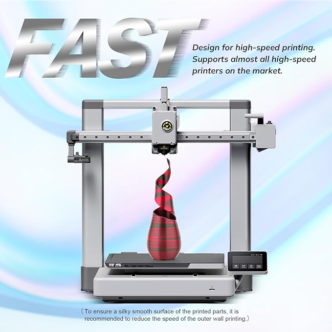 AMOLEN Silk PLA 3D Printer Filament, Shiny Multicolor Rainbow PLA Filament - Image 7
