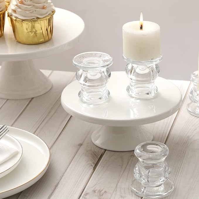 IYOUYA Clear Glass Candlestick Holders 24PCS, 2.1" H Taper Candle Holders Bulk - Image 5