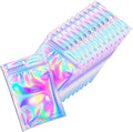 100 Pcs Holographic Resealable Packaging Bags by Trunple
