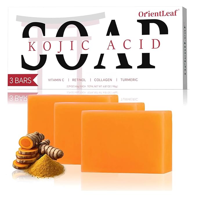 Kojic Acid Soap, Turmeric Soap Bar by OrientLeaf