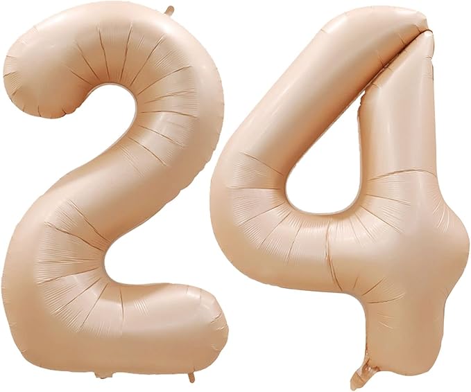 GOER Number 24 Balloons for 24th Birthday Party Decorations, 42 Inch Jumbo Foil - Image 2