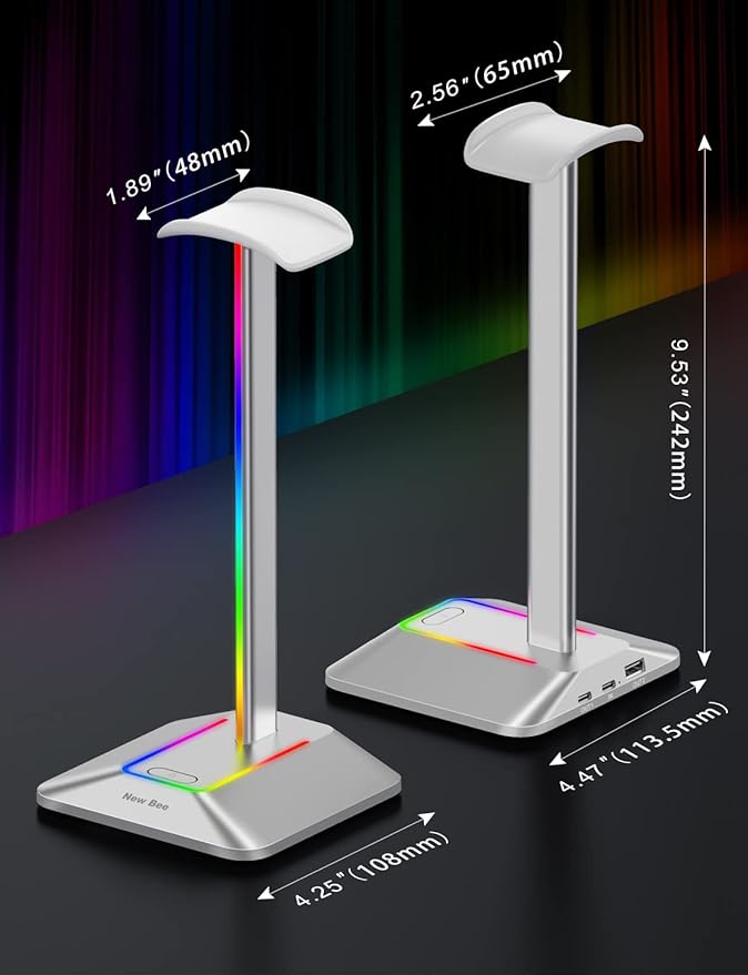 New bee RGB Headphone Stand - Image 5