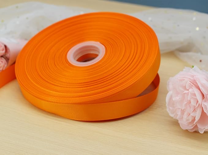 Jesep One Roll 100 Yards Soild Grosgrain Ribbon Boutique Gift Wrapping Package - Image 2