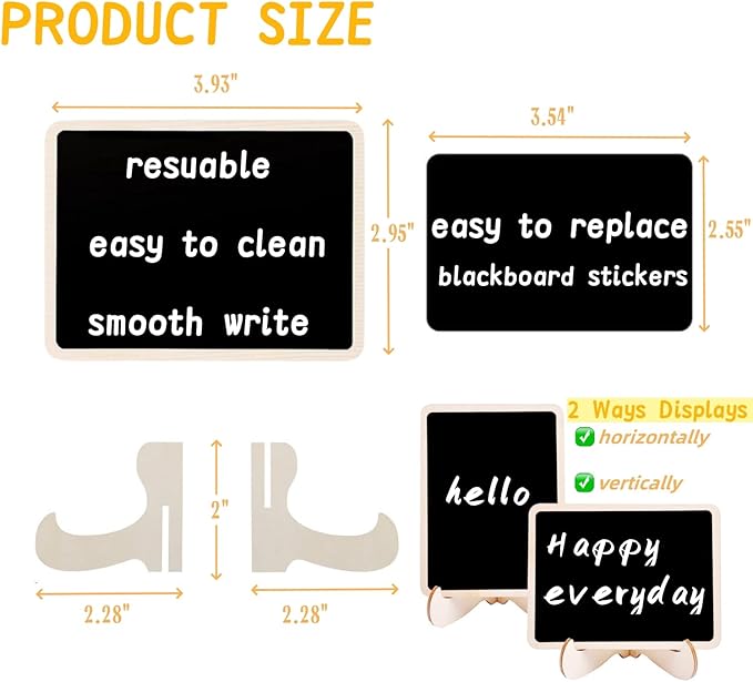20 Pack Mini Chalkboard Signs - Image 2