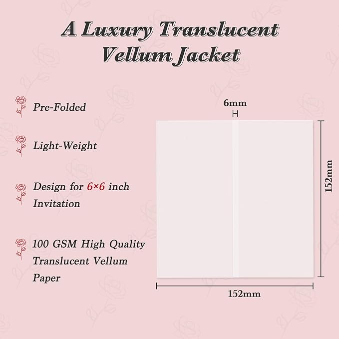 30 Pack Pre-Folded Vellum Jackets - Image 2