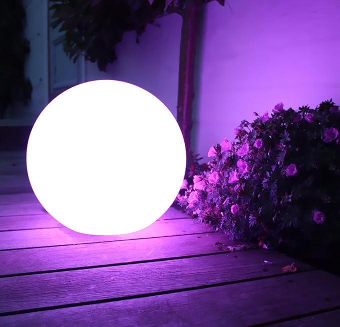 Mr.Go 16-inch Indoor/Outdoor Waterproof Rechargeable LED Glowing Ball Light Orb - Image 9