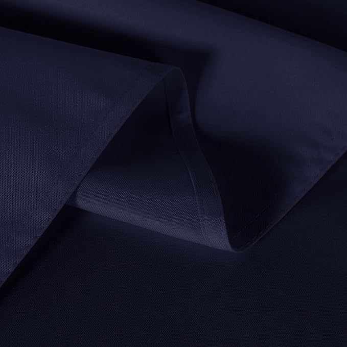 sancua 2 Pack Navy Tablecloth 60 x 84 Inch, Rectangle 4 Feet Table Cloth - Image 4