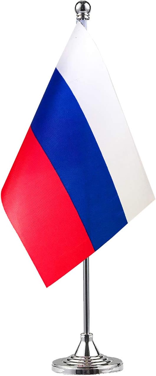 Russia Russian Flag Table Desk Flags, Office Flag, International World Country by GentleGirl