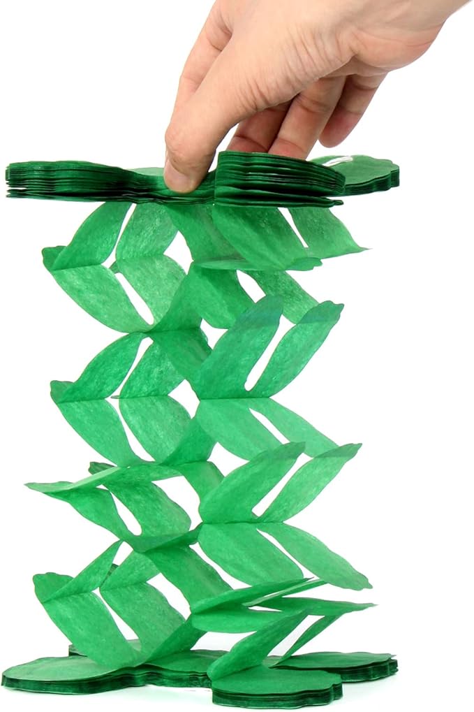 Black Green-Silver Party-Decorations Streamers Garland - Image 3