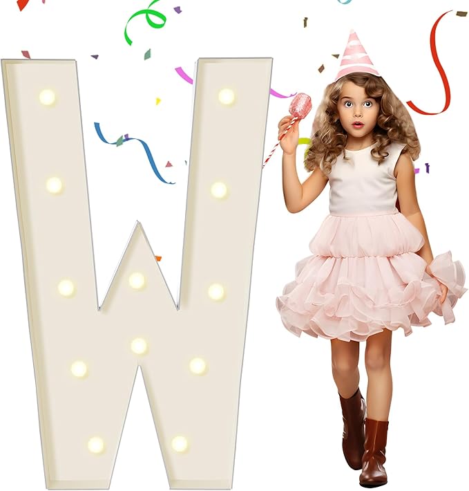 EUFONY Marquee Letters 4 Feet Tall, 4 FT Marquee Light Up Letters, Giant Light by eufony