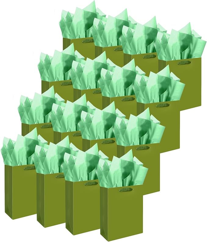 Gcardist Olive Green Gift Bags by Gcardist