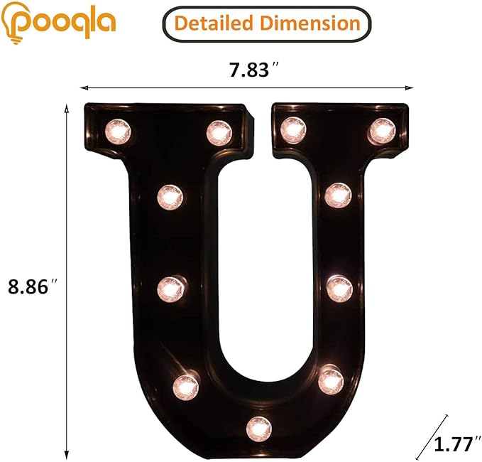 Decorative LED Illuminated Letter Marquee Sign - Image 4