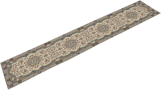 Boho Vintage French Table Runner, Retro Flower Rustic Country Style Floral - Image 7