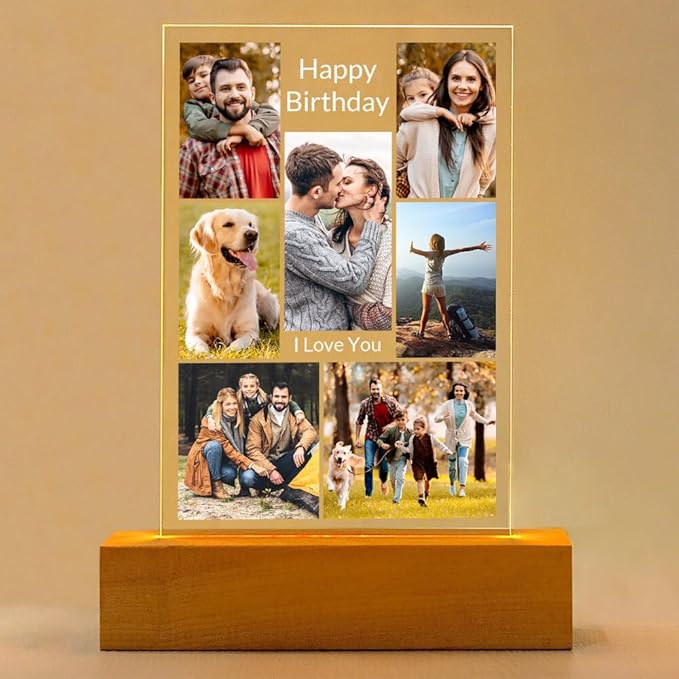 Personalized Birthday Gifts for Women and Men, Custom Picture Frames by Kasofong