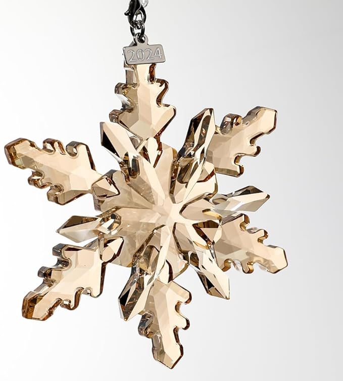 2024 Crystal Snowflake Ornaments Annual Edition Christmas Tree Ornament Home by Maxistal